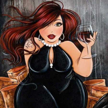 Полные красавицы рисунки