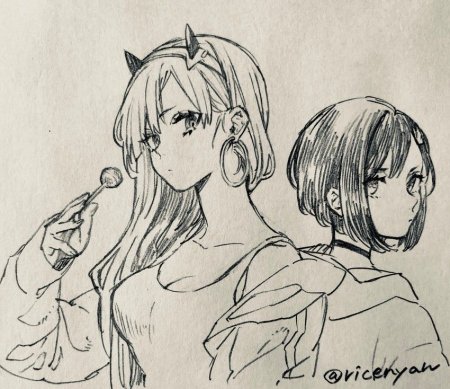 02 Аниме арт для срисовки