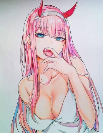 Ахегао Zero two