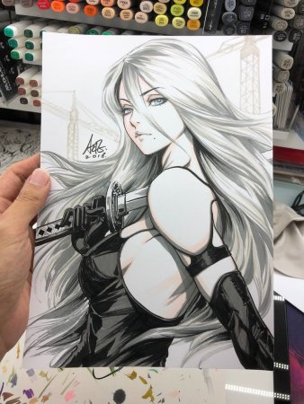 2b NIER скетчи