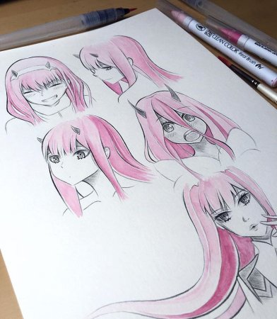 Разные анимешные рисунки