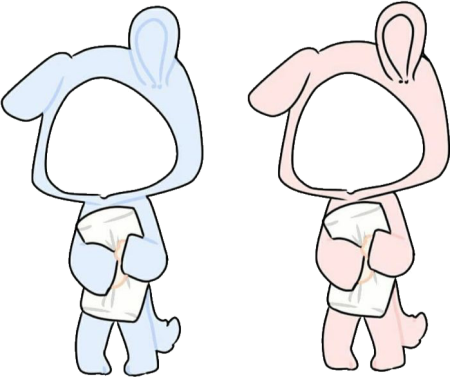 Костюм зайца гача лайф