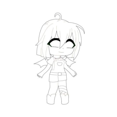 Манекен ОС гача лайф белый