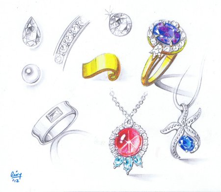 Эскизы ювелирных украшений