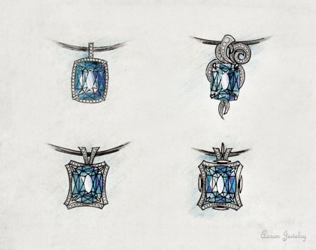 Девушка с голубыми волосами фэнтези