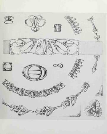 Ювелирные украшения акварелью