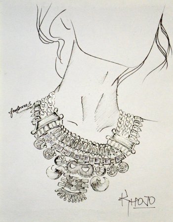 Ювелирные украшения акварелью