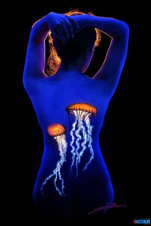 Боди-арт художника John Poppleton