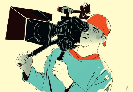 Иллюстрация кинооператора