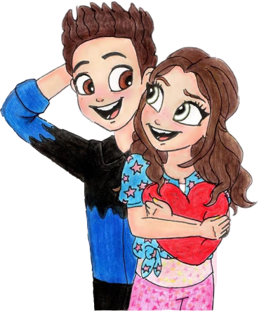 Пары в мультяшном стиле