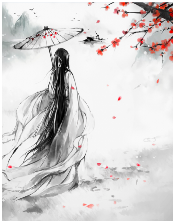 Гейша арт со спины