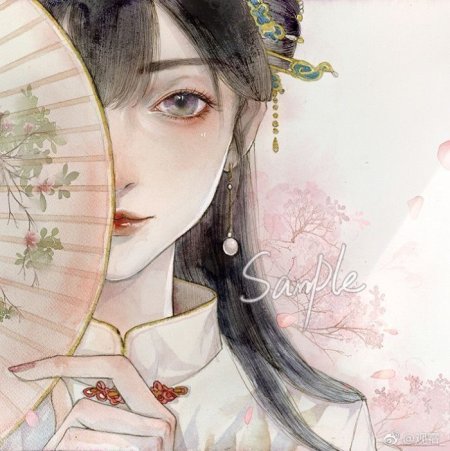 Китайская девушка арт