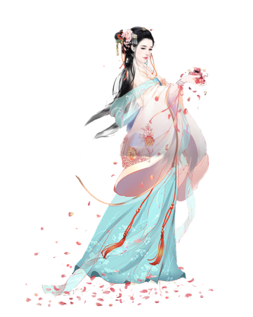 Китайская девушка рисунок