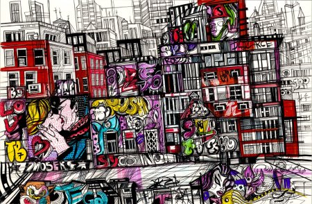 Поп арт граффити