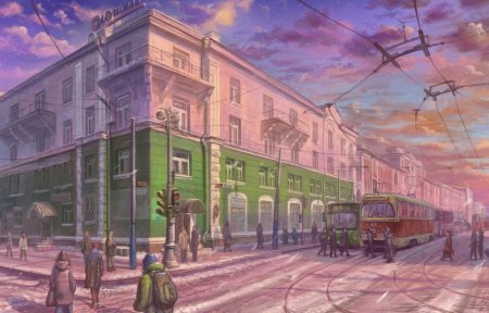 Современные городские улицы арт