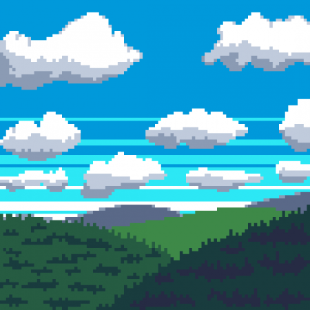 Пиксельный пейзаж