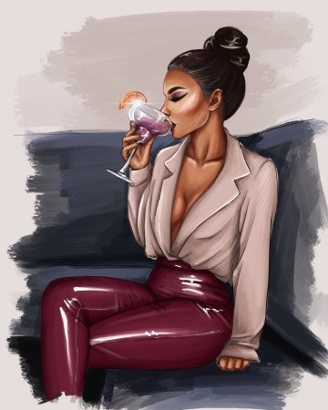 Модные иллюстрации девушек