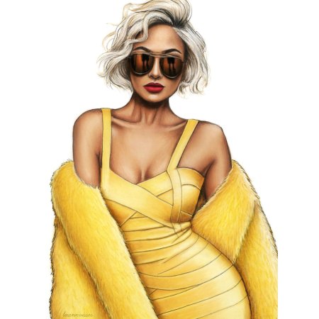 Модные иллюстрации девушек