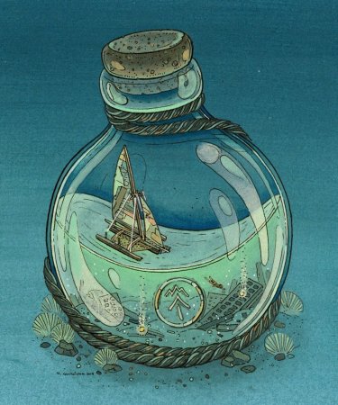 Бутылка иллюстрация