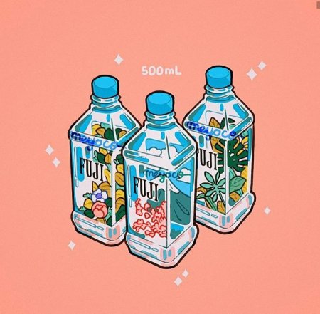 Напиток в бутылке арт