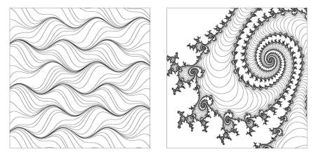 Фрактальные раскраски