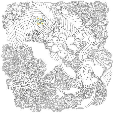 Раскраска узоры девушка