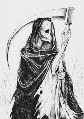 Рисунки карандашом смерть