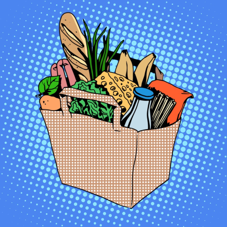 Корзинка с продуктами