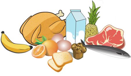 Нарисованные продукты