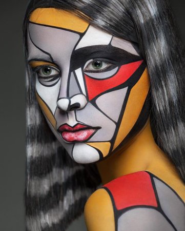 Бодиарт на лице