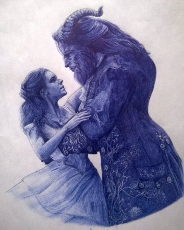 Рисунок шариковой ручкой