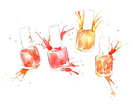 Лак для ногтей вектор