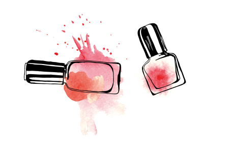 Лак для ногтей акварель