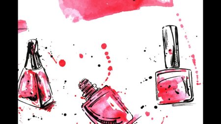 Нарисованный лак для ногтей