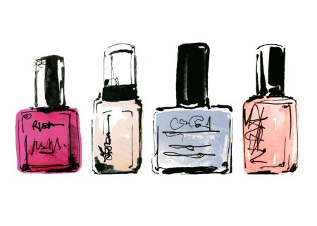 Лак для ногтей акварель