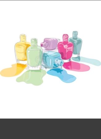 Лак для ногтей акварель