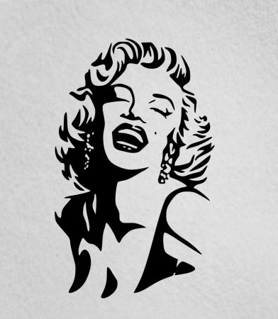 Силуэт Мэрилин Монро