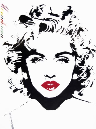 Поп арт черно белый