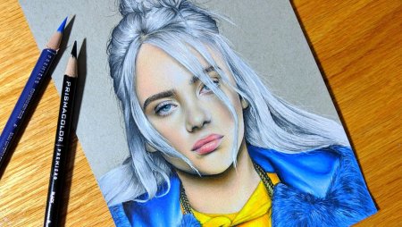 Билли Айлиш рисунок