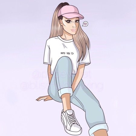 Харли Квин рисунок аниме