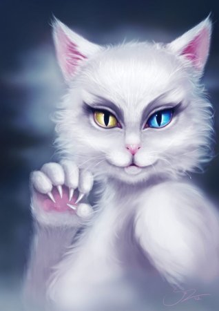 Красивая кошка арт