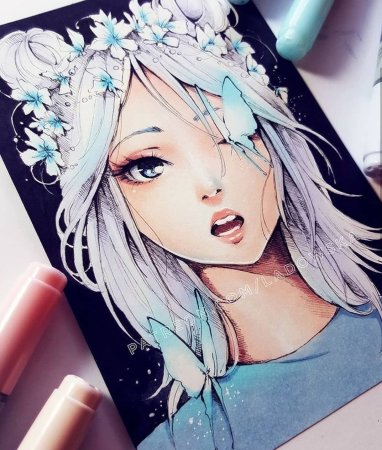 Рисунки в стиле аниме