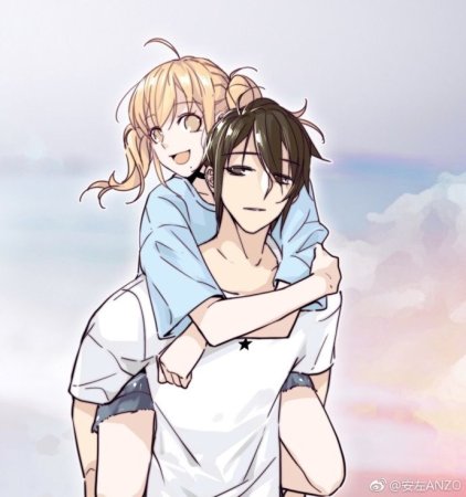 Аниме брат и сестричка