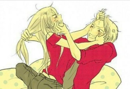 Аниме парень и девушка деруца