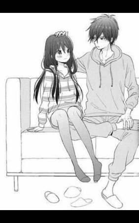 Аниме пара высокий парень