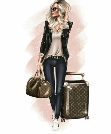 Иллюстрации стильных девушек