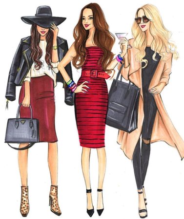 Модные рисунки