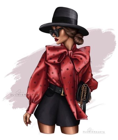 Модные иллюстрации девушек