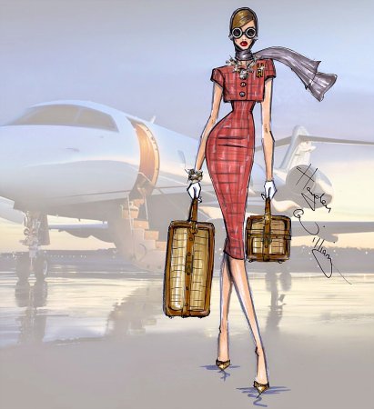 Иллюстрации стильных девушек