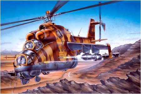 Вертолет ми 24 арт